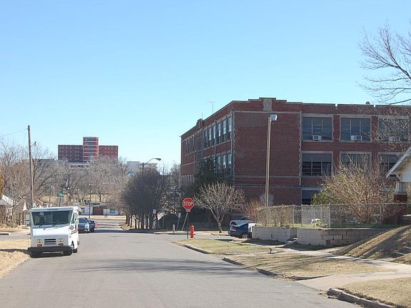 Street view looking towards the OKC Board of Education