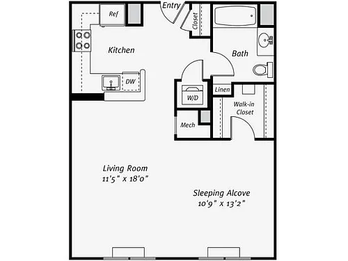 Floor plan S3 South Studio