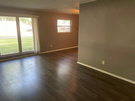 living room and part of dining