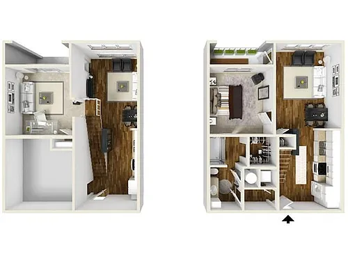 Floor plan The Cobblestone Loft