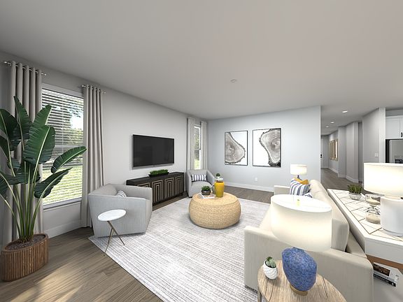 Spend family nights in the spacious great room.