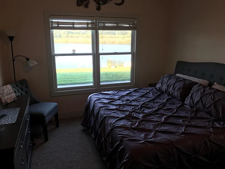 Wake up to water view from master