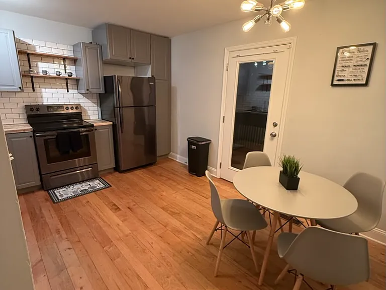 cozy kitchen with new counters and cabinets