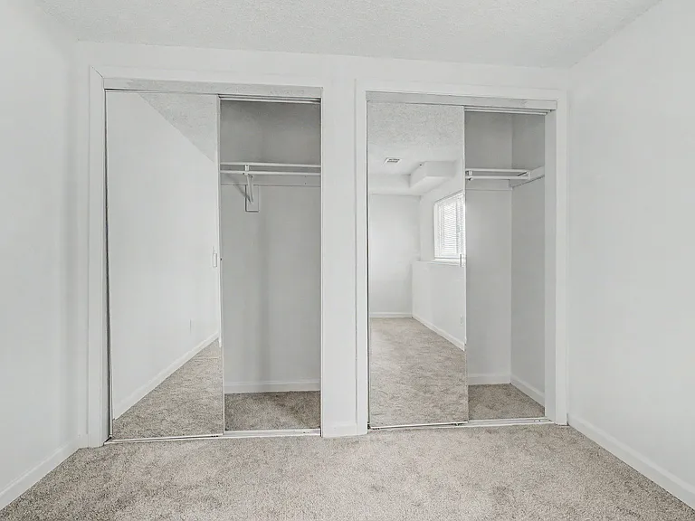 Master bedroom double closets