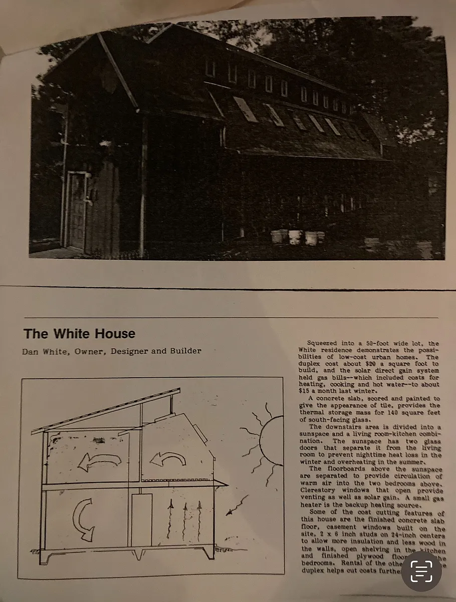 featured in 1980 Solar Tour of Homes (passive solar design) - Glendale Ave NE