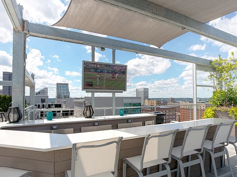 Seven at Broadway roof deck bar