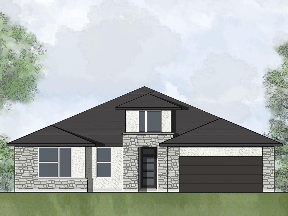 stone and stucco house