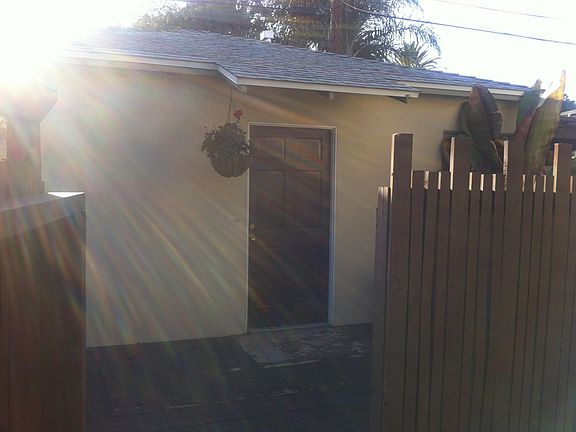 Front gate leading to private deck and front door of the casita.