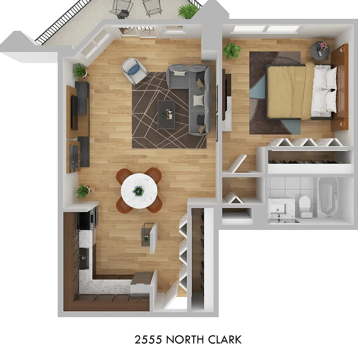 1 bed, 1.0 bath, 680 sqft, $3,032 — Photo 1