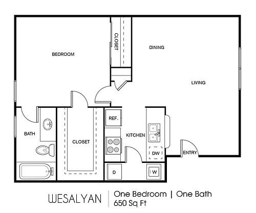 Floor plan Weslayan