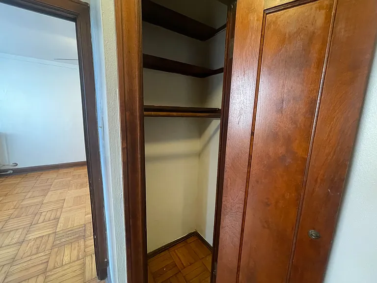 Closet in dressing room.