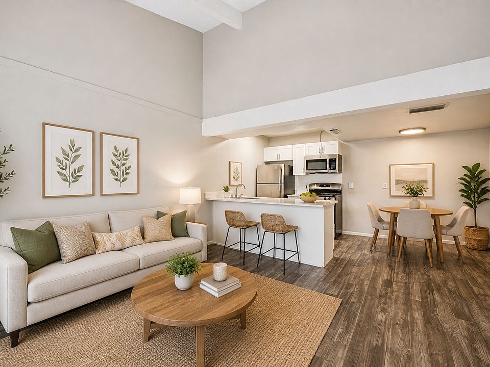 Bright modern living and kitchen space