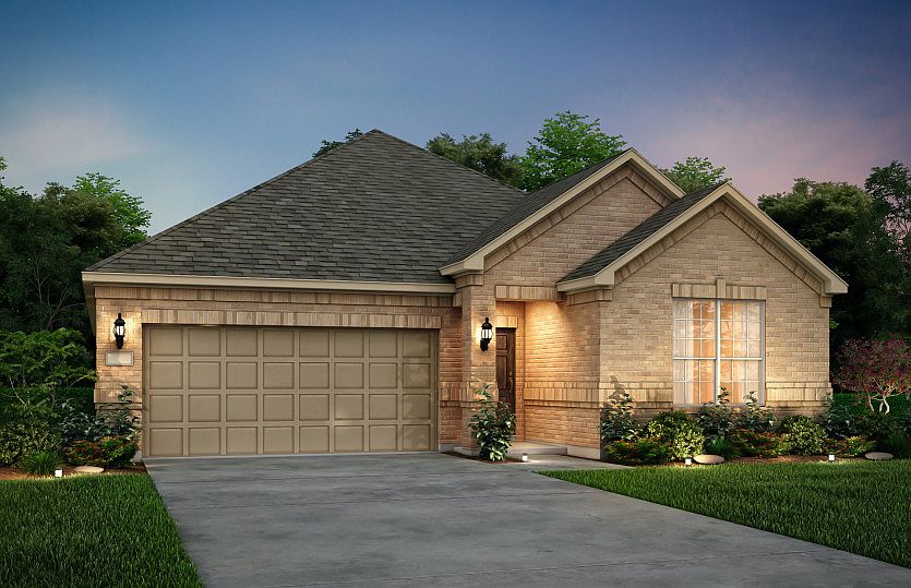 The Orchard, a one-story home with 2-car garage, shown with Home Exterior 31