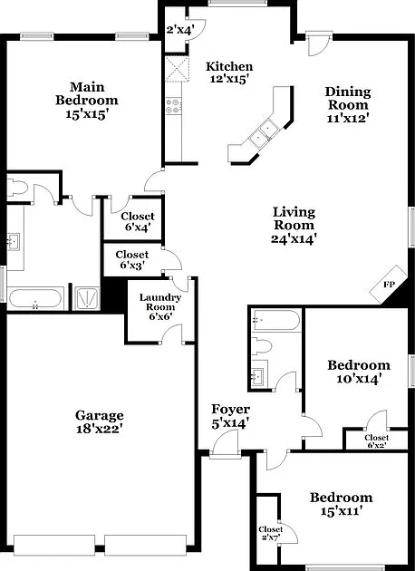 3 bed, 2.0 bath, 1856 sqft, $2,580 — Photo 2