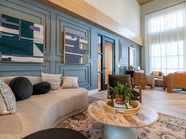 Welcoming and stylish entry space.
