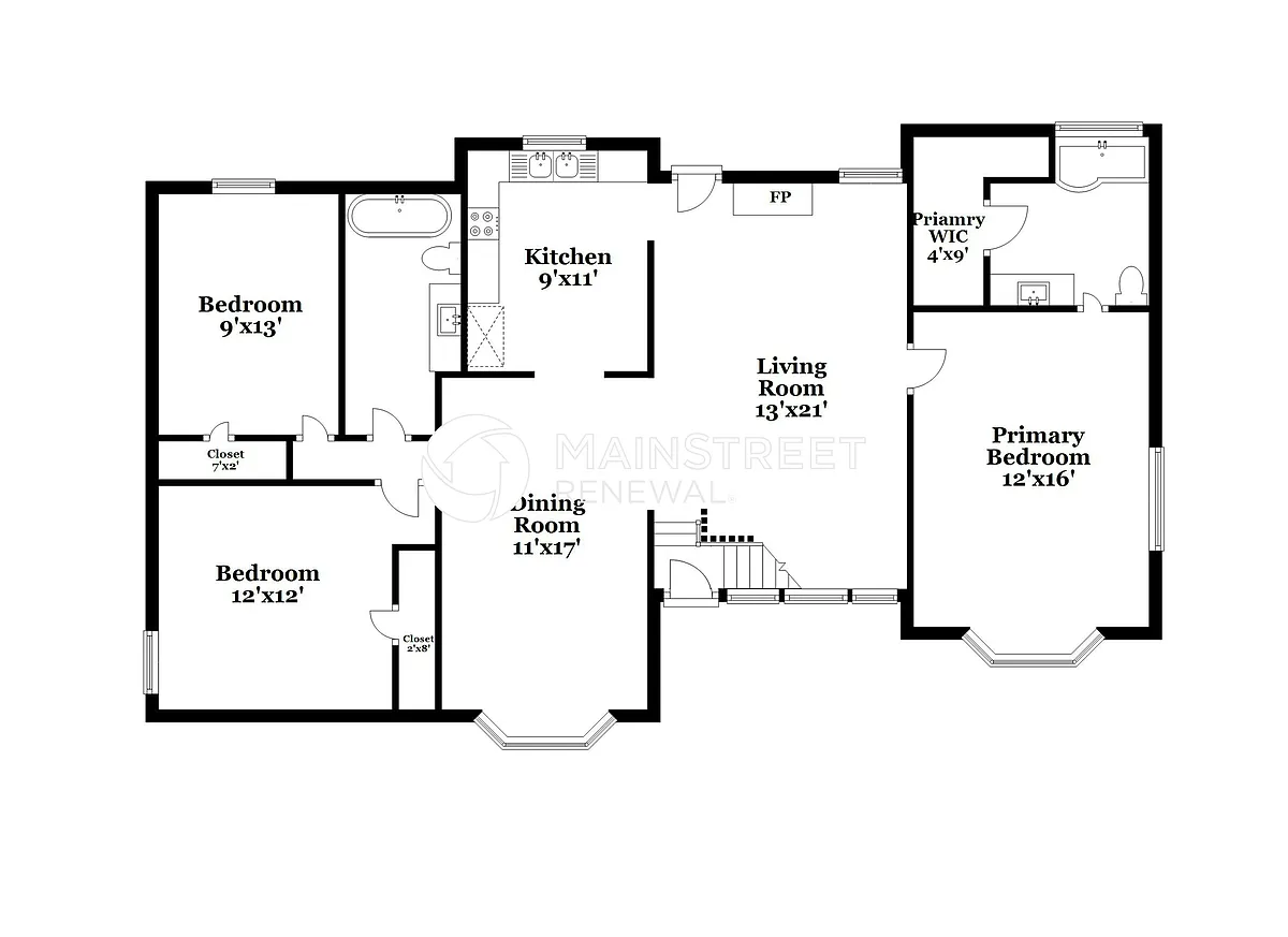 Floor Plan - 4006 Oak Stone Dr