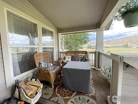 Covered patio with amazing views