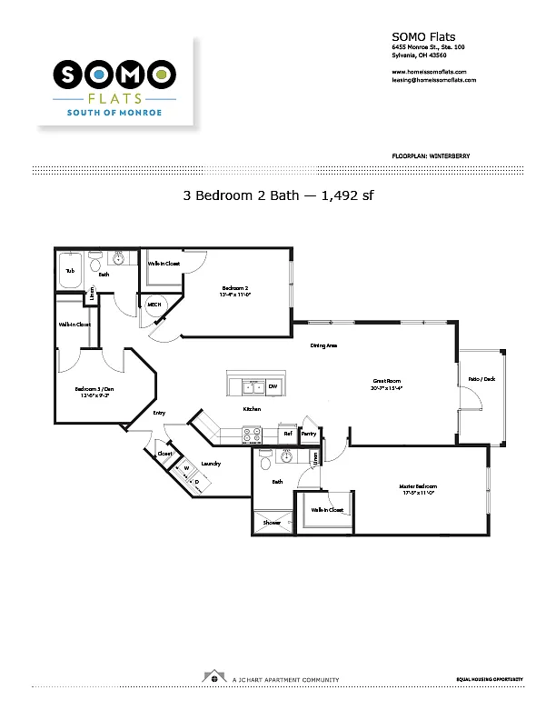 Floor plan Winterberry 3.2 (T2)