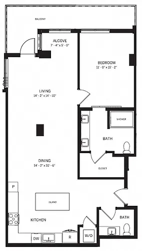 Floor plan A13