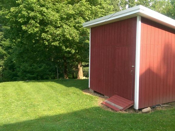 Backyard, shed