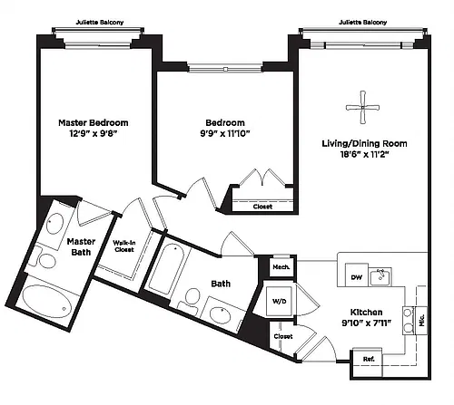Floor plan B1b