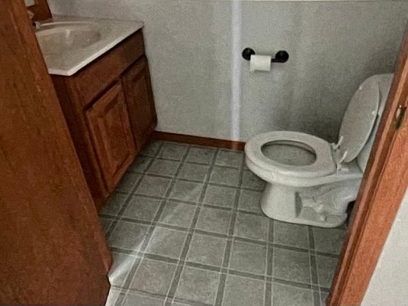 Half bath located in the dining room.