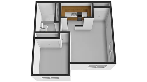 Floor plan 1 Bedroom / 1 Bathroom