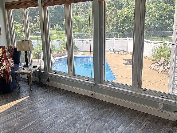 Addition looking out to pool