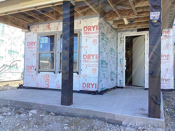 Covered Patio Construction Progress