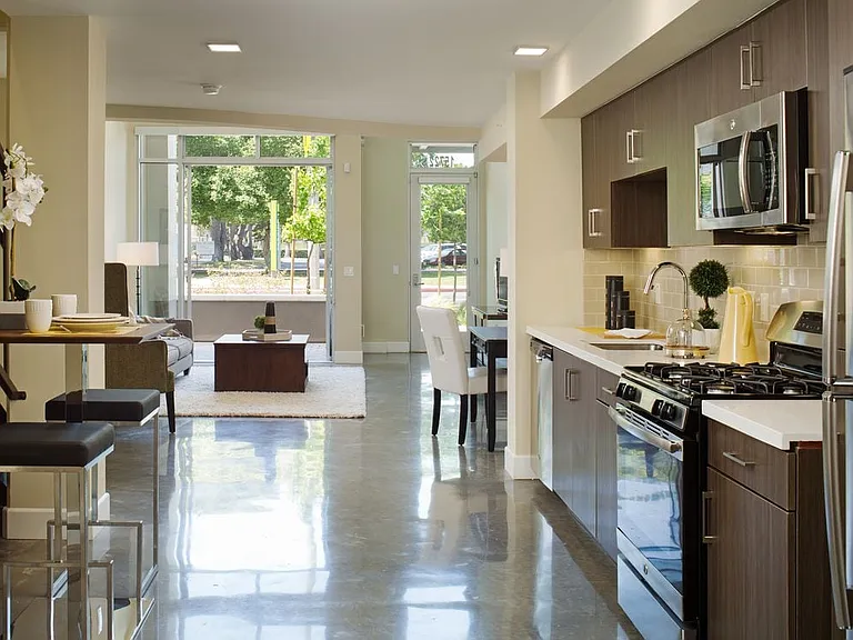 Live Work Loft Apartment Kitchen Dining and Living Area