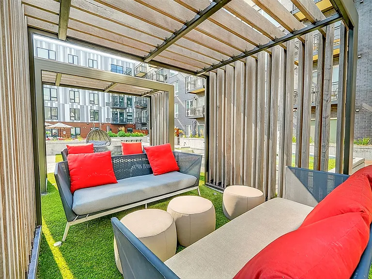 Find your calm in this stylish Zen garden lounge, perfect for relaxing solo or catching up with friends.