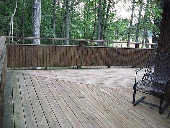 Spacious deck