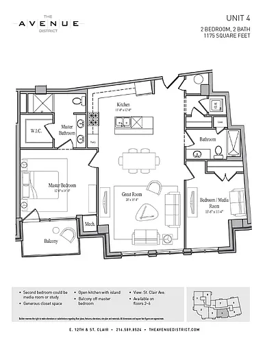 Floor plan 2BED/2BATH