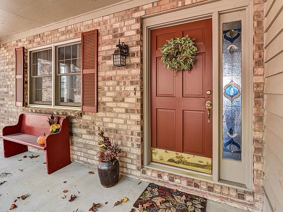 Charming front door porch