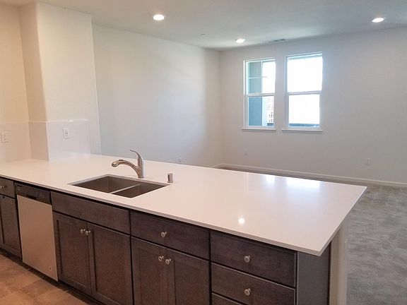 kitchen and living room