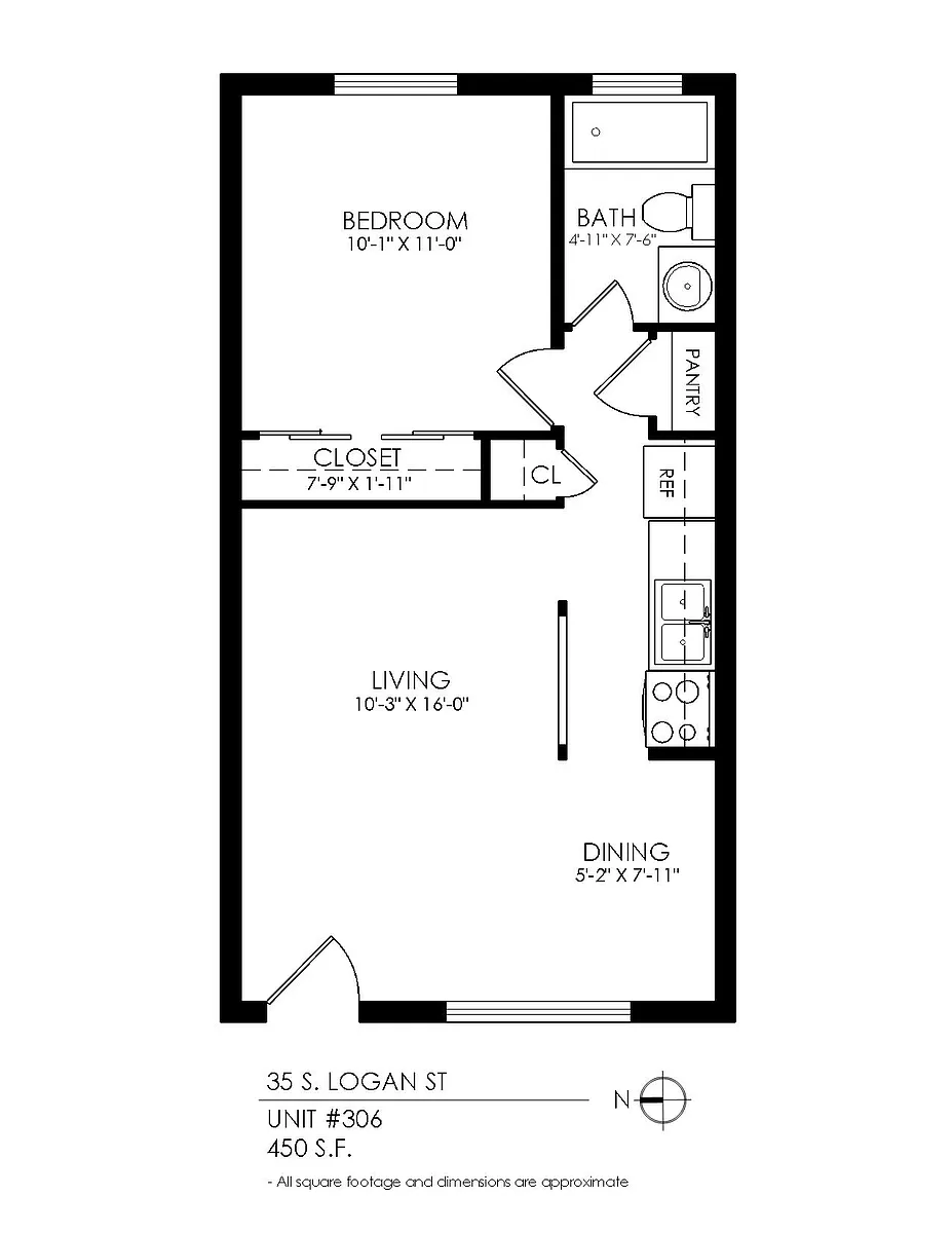 Floor plan 1 Bedroom