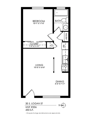 Floor plan 1 Bedroom