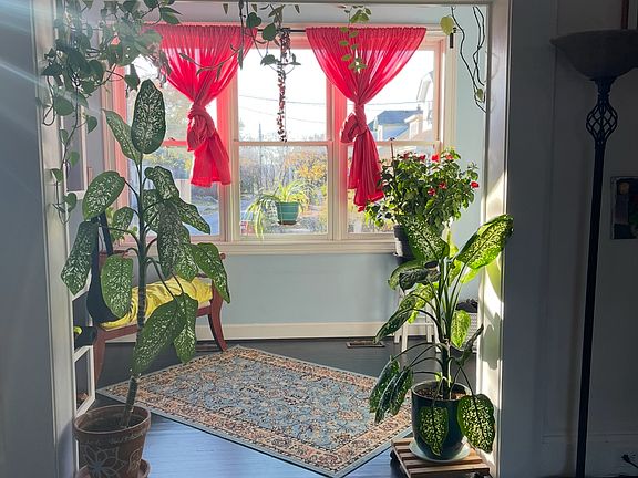 foyer/library from dining room