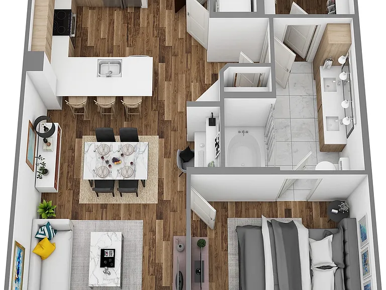 D 1bed/1bath D 1bed/1bath