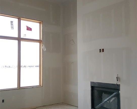 Soaring ceilings with lake view...