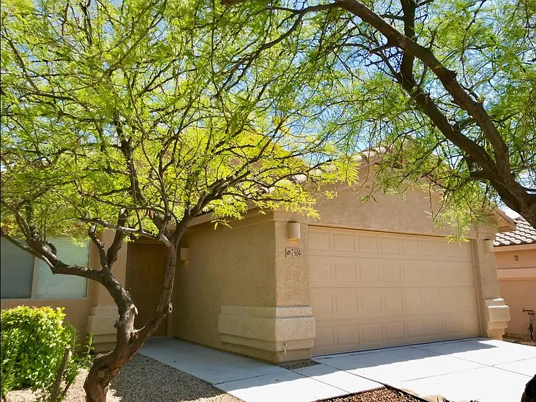 Mature trees in yard