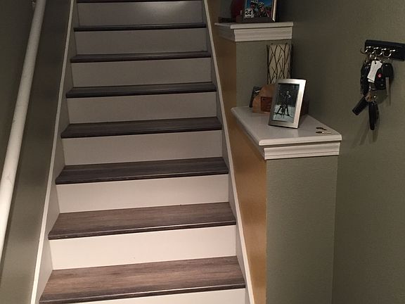Stairs from entrance/garage