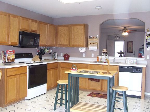Kitchen open to Living Room