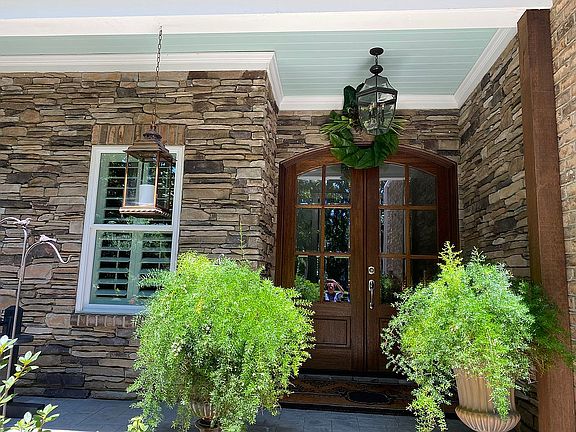 Mahogany double doors