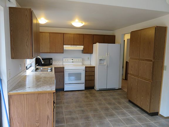 Large kitchen with dining area