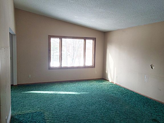 Living Room with Vaulted Ceiling