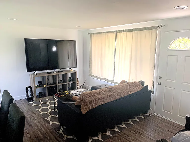 Front entrance and living room