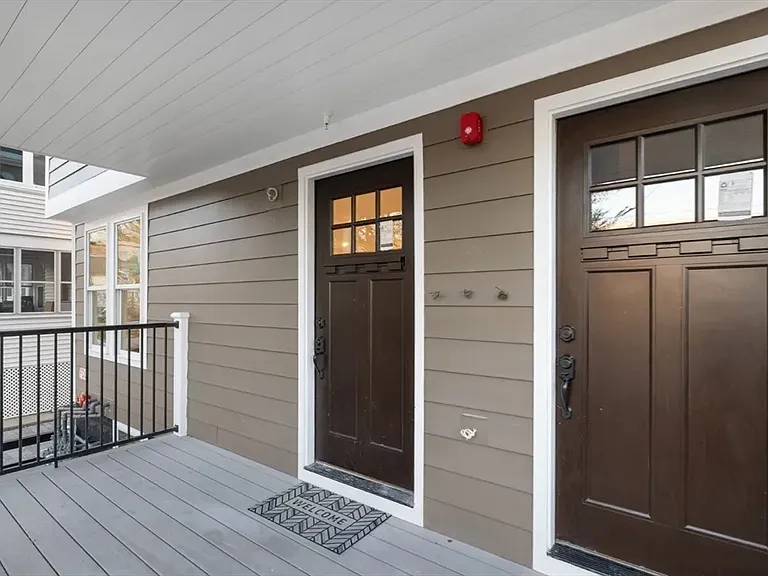 Welcome home: A secure, private entrance leading into your brand-new, sun-filled sanctuary.