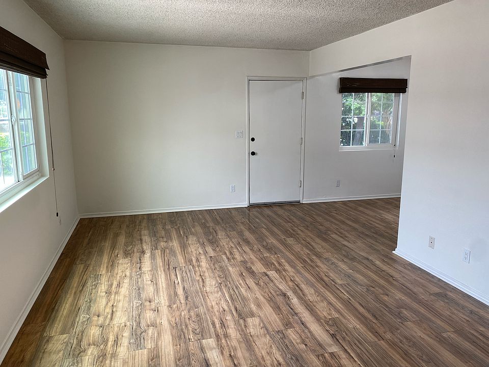 Living room with large window.