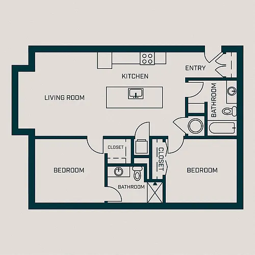 Floor plan The Garfield